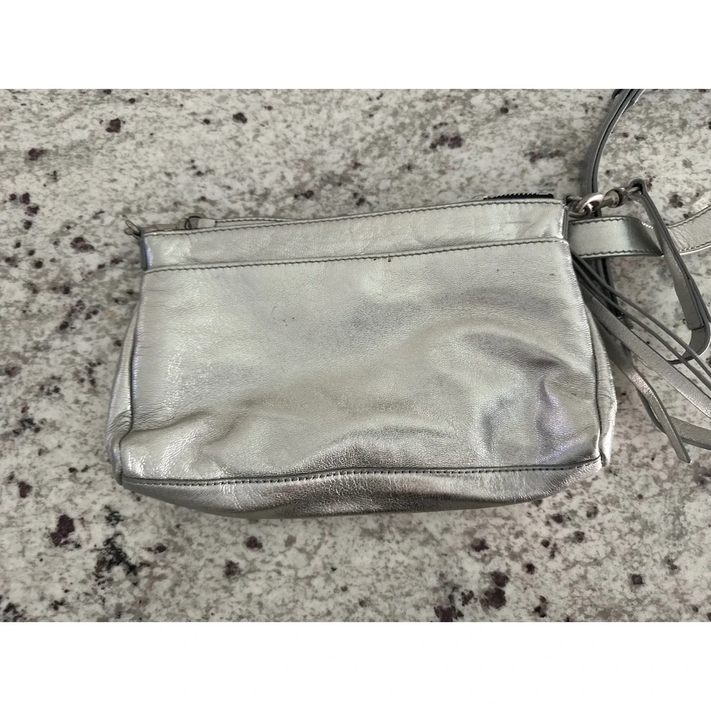 Lucky brand silver leather crossbody bag - Picture 3 of 5